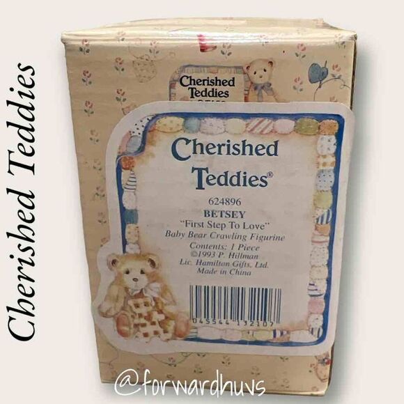 Enesco Cherished Teddies Figurine - BETSEY "First Step To Love" (1993) - Picture 5 of 7